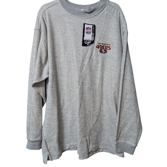 Vintage San Francisco 49ers Size XL Long Sleeve Crewneck Sweater New With Tags - Picture 1 of 5